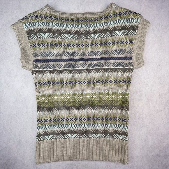 The Limited Sweater Wool Blend Womens Small Beige Neutral Pullover Y2K Vest - Picture 9 of 16